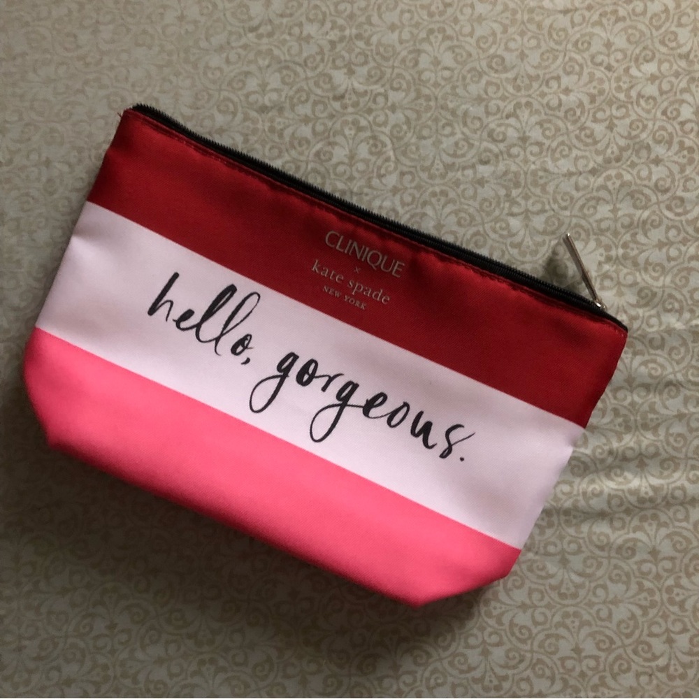 Clinique x Kate Spade New York Makeup Bag NWOT - Picture 2 of 5